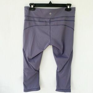 Lululemon Size 8 Sculpt It Cropped Crop Leggings Mesh Full On Luxtreme